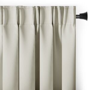 AmeliaHome Krémový záves Blackout 140x245 - Záclony