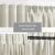 AmeliaHome Cream Blackout Curtain, Multifunction Wave Tape Detail