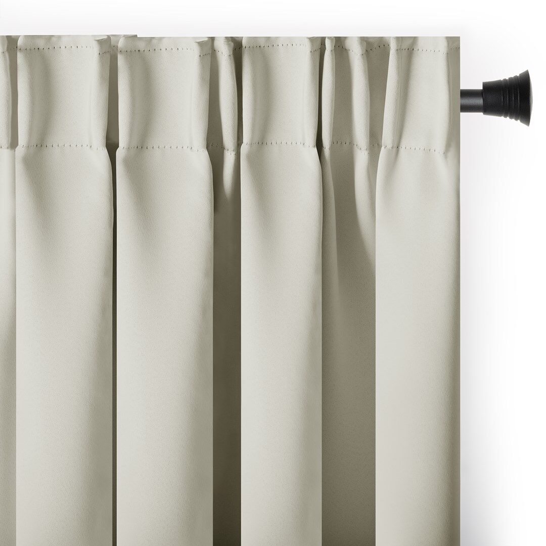 Sötétítő függöny BLACKOUT szín krémszínű stílus klasszikus szalag...