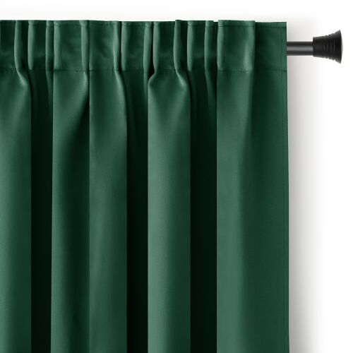 Blackout curtain BLACKOUT color glass green style classic strip blackout 140x245 AmeliaHome 144166340