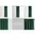 Blackout curtain BLACKOUT color glass green style classic strip blackout 140x245 AmeliaHome 144166340