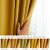 AmeliaHome mustard yellow blackout curtain color variations under different lighting