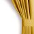 Close-up of AmeliaHome mustard yellow blackout curtain with tieback