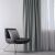 AmeliaHome Grey Blackout Curtain in Room Setting