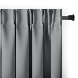 AmeliaHome Blackout Curtain - Grey - Room Darkening - AmeliaHome