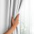 Hand testing AmeliaHome white blackout curtain