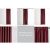 AmeliaHome red blackout curtain different tape usage options