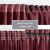 AmeliaHome red blackout curtain multifunction wave tape detail