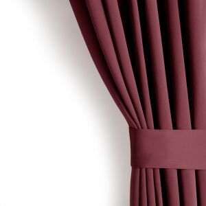 AmeliaHome red blackout curtain with tieback - AmeliaHome