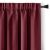 AmeliaHome red blackout curtain with rod pocket