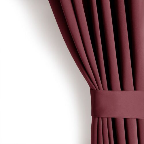 Verdunkelungsvorhang BLACKOUT Farbe rot Stil klassisches Band Verdunkelung 140x245 AmeliaHome