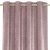 Close-up of AmeliaHome Caspe rose gold blackout curtain with silver geometric pattern