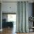 AmeliaHome Caspe mint green blackout curtain in a modern living room setting