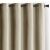 AmeliaHome Velvet beige blackout curtain with silver grommets