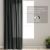 AmeliaHome Velvet graphite grey blackout curtain room darkening effect