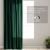 AmeliaHome Velvet glass green blackout curtain demonstrating 77% room darkening.