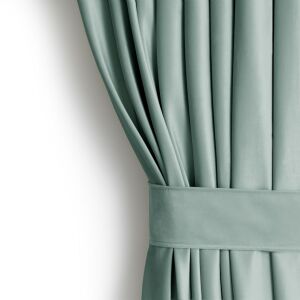 Zasłony zaciemniające VELVET kolor miętowa zieleń styl klasyczny srebrne kółeczka materiał aksamit 140x245 AmeliaHome 131407692