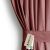 AmeliaHome Velvet Rose Curtain with Tieback
