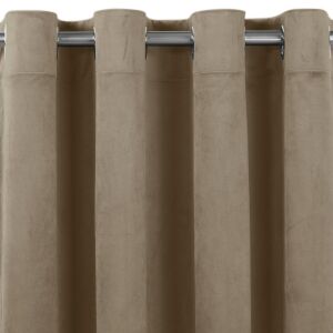 VILA beige blackout curtain with silver metal grommets - Interior design