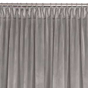VILA grey blackout curtain with dragon curtain tape, 135x175 cm - Homede
