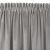 Close-up of VILA grey blackout curtain with dragon curtain tape