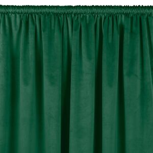 VILA glass green velvet curtain with rod pocket, 135x225 cm - Interior design