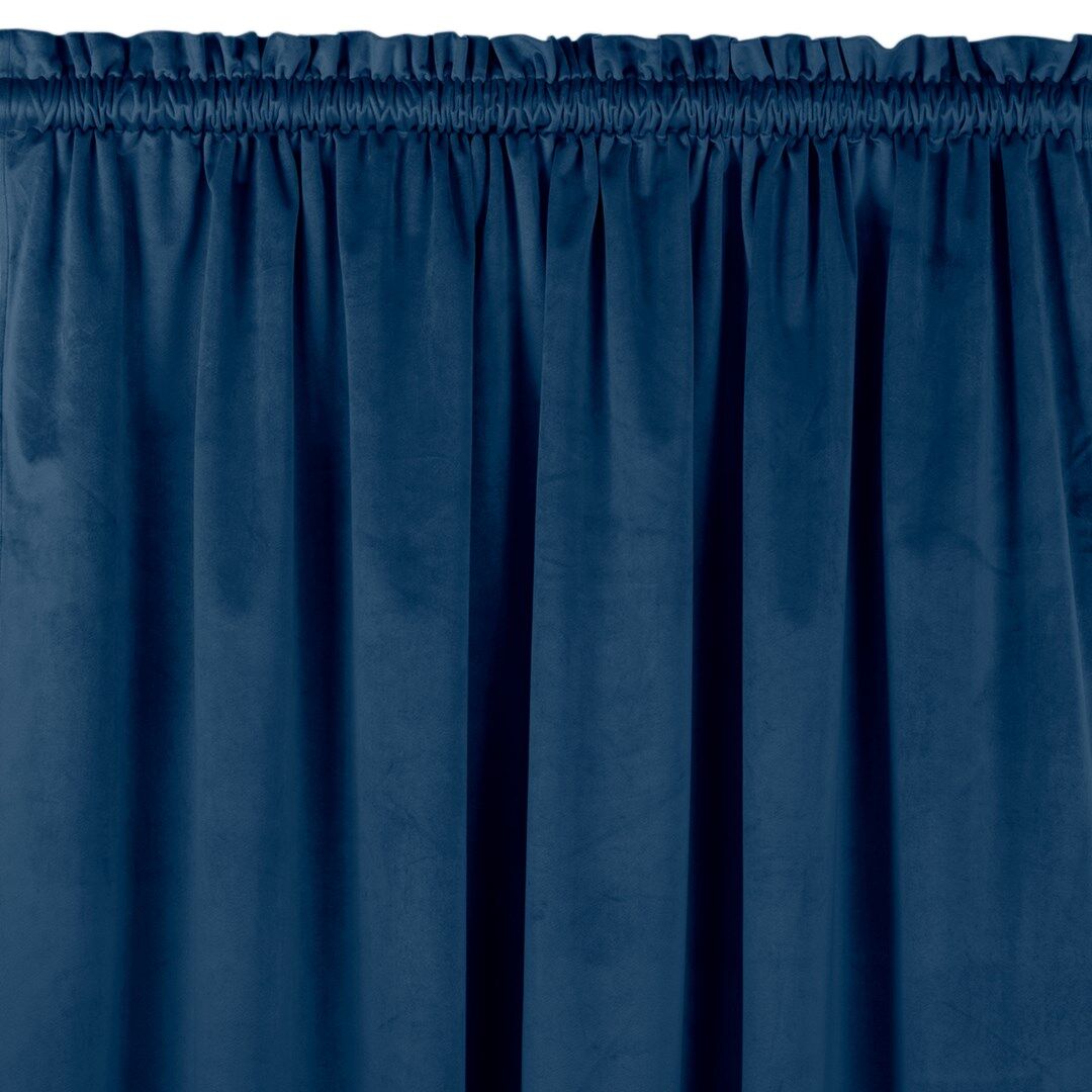 Sötétítő függöny VILA indigókék bújtató 5 cm, 3 cm-es takaró redő...