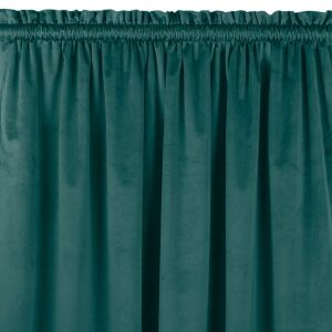 VILA tengerzöld bársony sötétítő függöny bújtatóval és ráncoló szalaggal - Homede