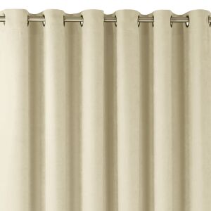 MILANA beige blackout curtain with gold metal grommets, 140x225 cm - Curtain