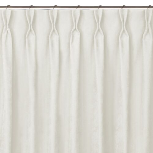 MILANA cream blackout curtain with flex heading