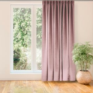 Milana pink blackout curtain in living room setting - Homede