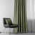 MILANA oil green blackout curtain with decorative pillow in modern room
