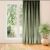 MILANA oil green blackout curtain in living room setting