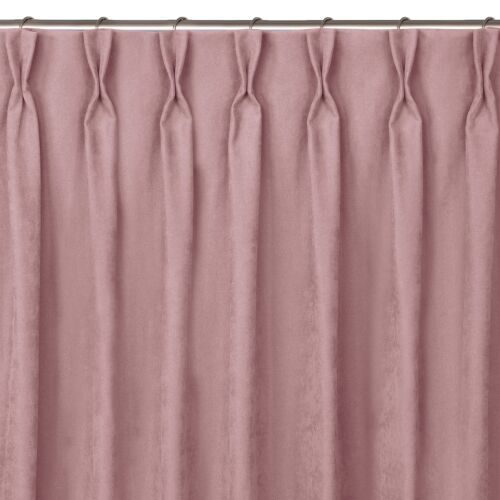 MILANA rose blackout curtain with flex tape, 140x300 cm