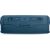 Studio shot of blue JBL Flip 6 Bluetooth speaker, top view with controls