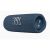 Close-up of JBL Flip 6 blue portable Bluetooth speaker