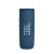 Vertical view of blue JBL Flip 6 portable Bluetooth speaker
