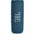JBL Flip 6 blue portable Bluetooth speaker, front view with JBL logo