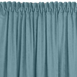MILANA light blue blackout curtain with dragon tape - Homede