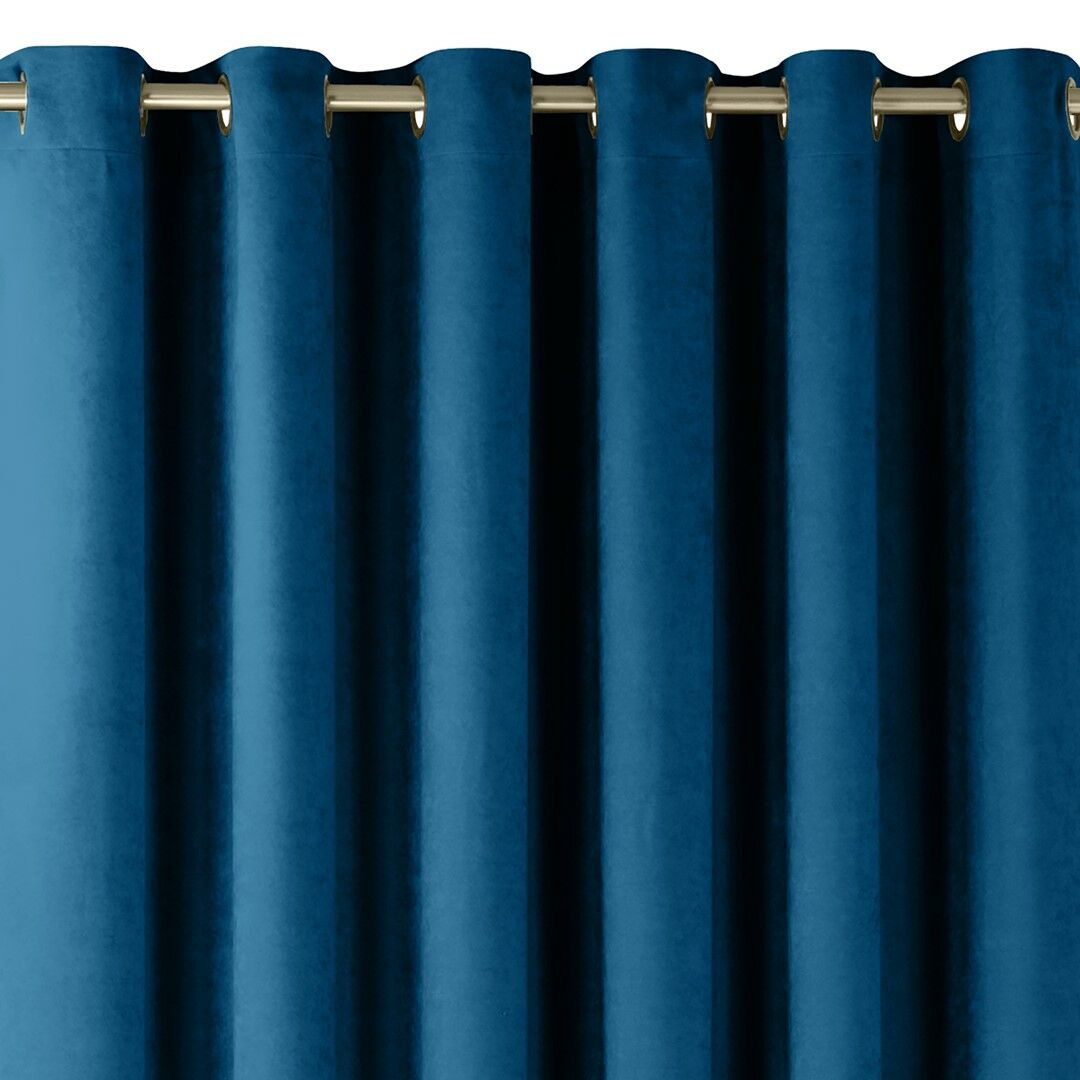 Sötétítő függöny MILANA indigókék arany arany fém zsenília 220x24...