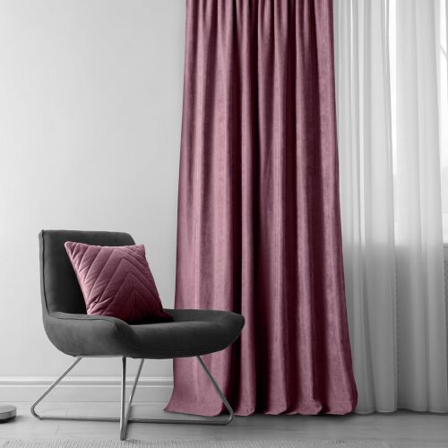 HOMEDE MILANA light purple blackout curtain in a stylish interior