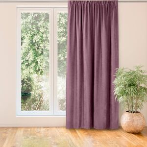 MILANA light purple blackout curtain hanging in front of a window - Homede