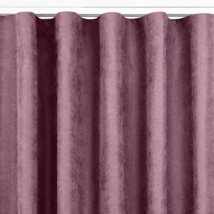Milana light purple blackout curtain with wave heading tape. - Curtain
