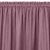 Close-up of light purple MILANA blackout curtain with rod pocket