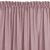 Close-up of MILANA pink blackout curtain with dragon curtain tape