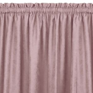 MILANA rose blackout curtain with rod pocket and ruffle detail - Interior design