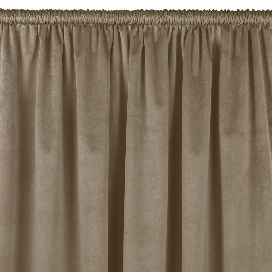 Sötétítő függöny VILA bézs bújtató 5 cm bársony 530x300 HOMEDE