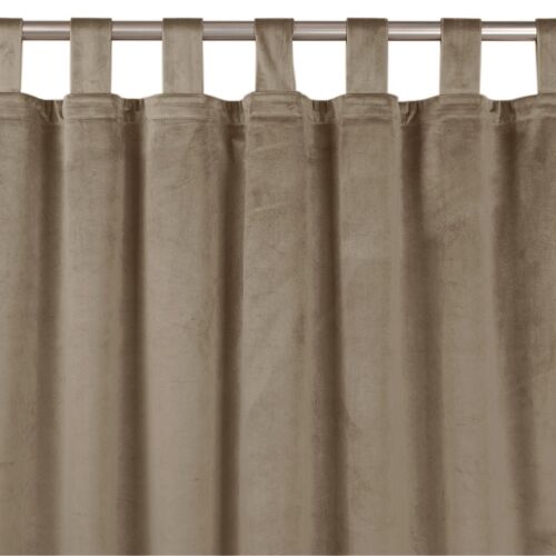 VILA beige blackout curtain with 10cm velvet straps