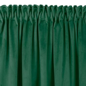 VILA green velvet blackout curtain with dragon curtain tape - Interior design