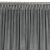 VILA graphite grey blackout curtain with dragon curtain tape, velvet texture